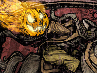 Pumpkin Head fable fairy tale illustration story