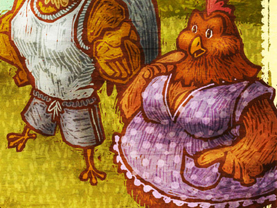 Henny Penny book children fairy tale illustration kids story