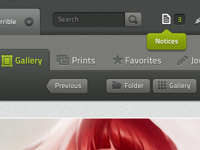 DeviantART gallery ui web website