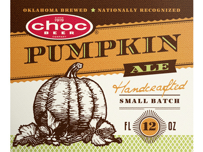 Pumpkin Ale illustration packaging