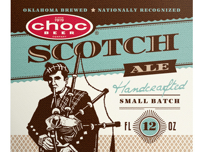 Scotch Ale illustration packaging