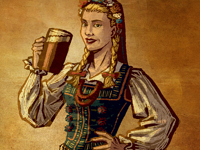 Grätzer girl illustration