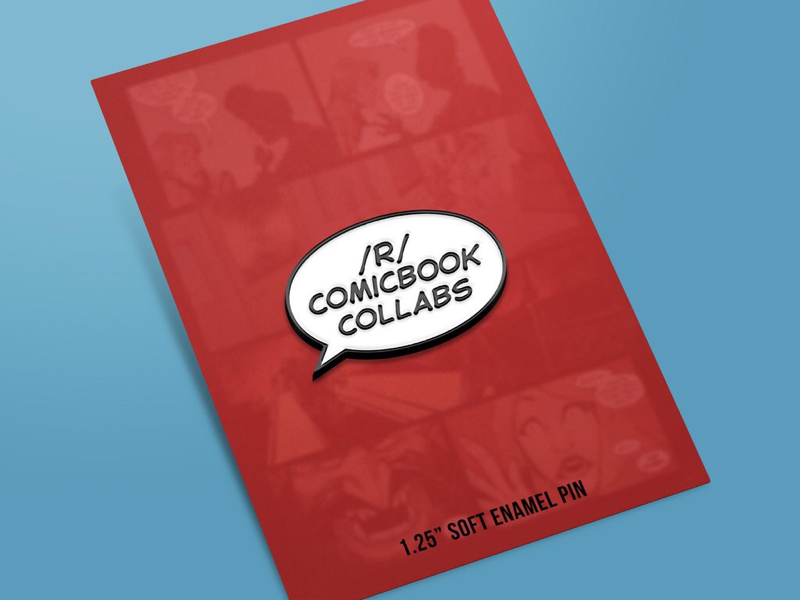 Comic Book Collabs Enamel Pin lettering comic books comics enamel pin pin