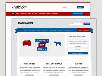 Campaign WordPress Theme campaign democrat political repubilican wordpress