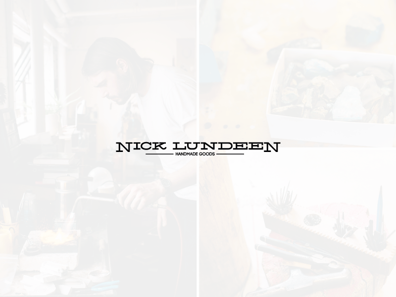 Nick Lundeen Logo logo design retro type typography