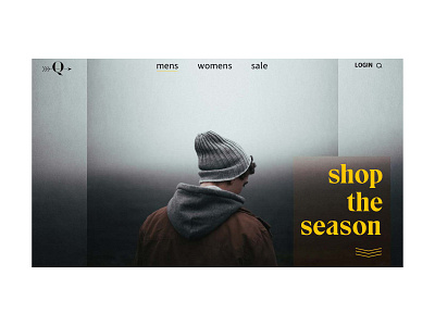 Quartz Arrow Website apparel branding design e commerce splash page ui ux webdesign website