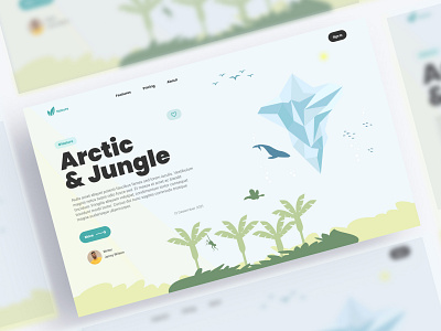 Arctic&Jungle design graphic design illustration typography ui ux vector