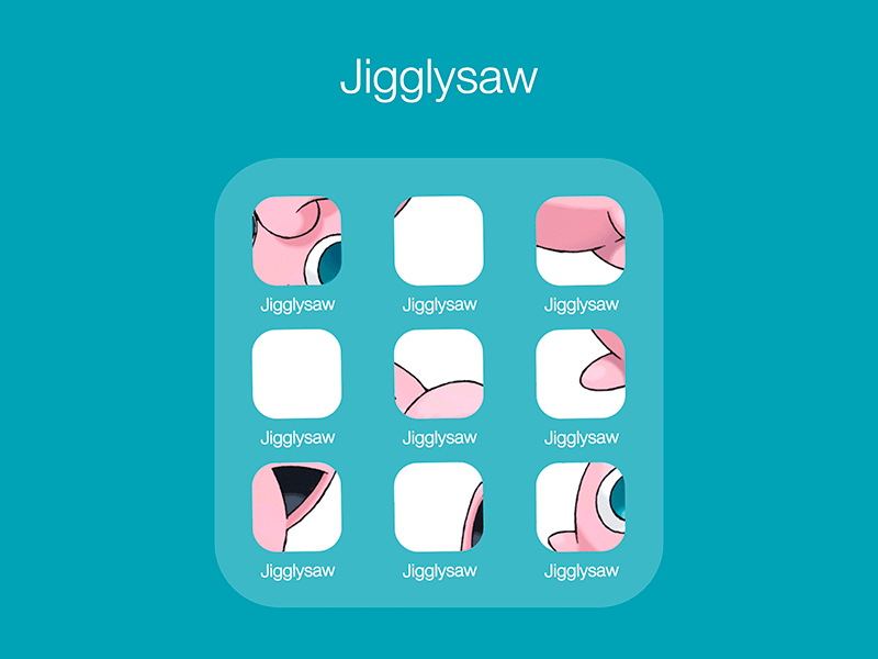 Jigglysaw app icon ios iphone jigsaw pokemon