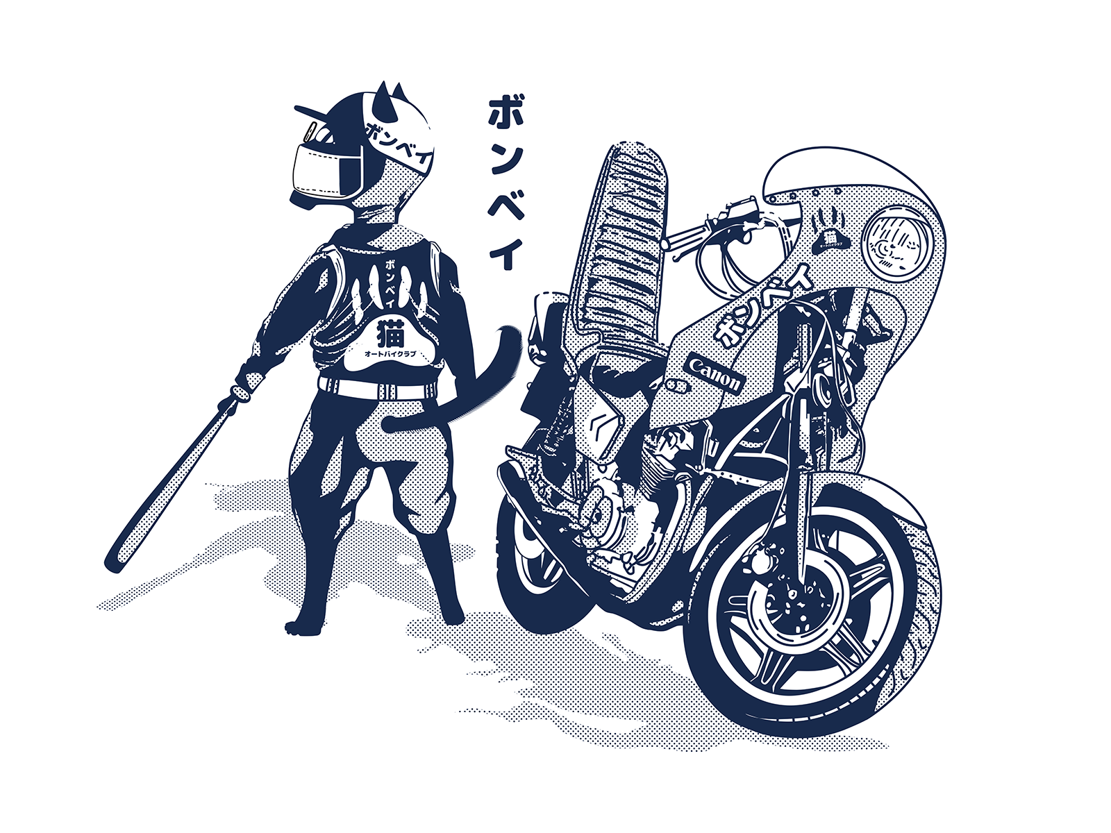 Bombay Motorcycle Cat By Alvaro Arakaki On Dribbble