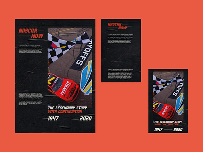 Nascar (new website 2020) - posters graphic design nascar poster racing redesign typogaphy ui design ux ui ux design web design website design