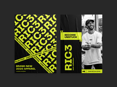 RIC3 daniel ricciardo graphic design typogaphy ui design web design