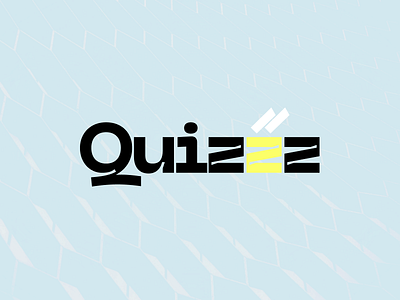 Quizzz Logo bee branding design icon logo logotype quiz typography vector
