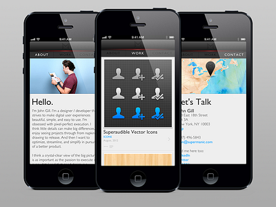 Supermanic - Portfolio Web App apps iphone portfolio