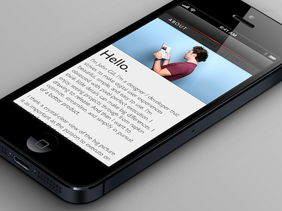 Supermanic - About 1 apps iphone portfolio