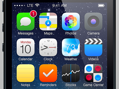 iOS 7 Refinements - Icons apple apps icons ios ios 7 ios7 iphone