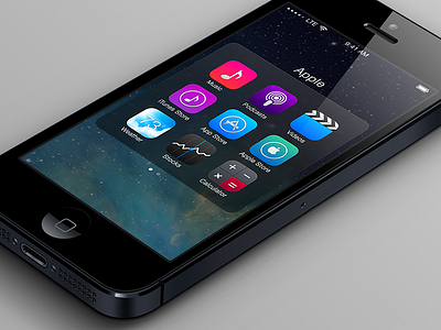 iOS 7 Refinements - Folders apple apps icons ios ios 7 ios7 iphone