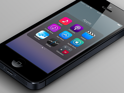 iOS 7 Refinements - Folders Lite apple apps icons ios ios 7 ios7 iphone
