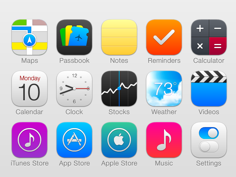 Ios icons. Иконка IOS. Иконки приложений IOS. Иконки IOS 7. Иконка карты IOS.