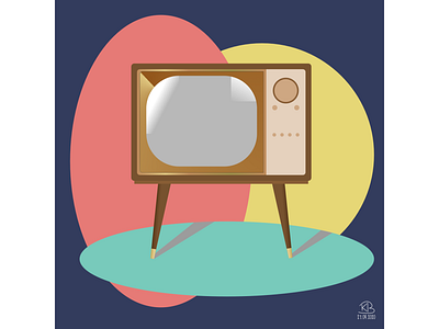 50’s TV affinitydesigner design illustration