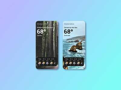 Weather app concept app design glassmorphism graphic design minimalism typography ui ux