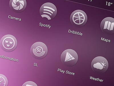 Roundaque Icons for Android/iOS android icons ios minimalistic not flat opacity transparent ui