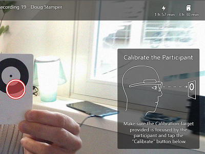 Windows Tablet App for Eye Tracker Glasses eye tracking illustration overlay ui windows app
