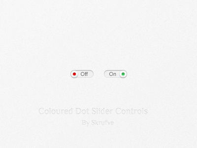 Coloured Dot Slider Controls