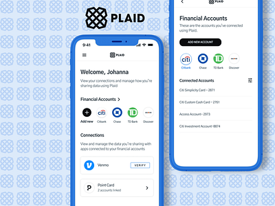 Plaid Redesign branding dailyui design ui user user centered design user experience user experience ux ux design