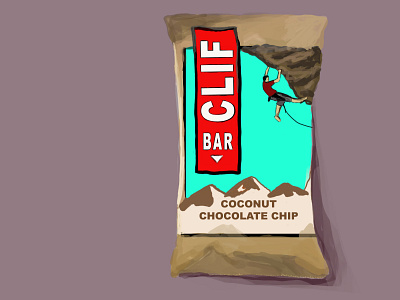 clif bar digital illustration