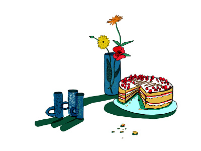 cake digital illustration