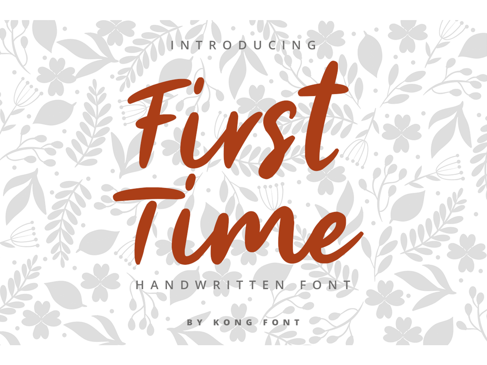 first-time-font-by-kongfont-on-dribbble