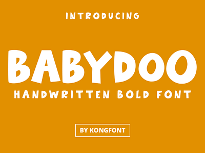 Babydoo Font babydoo bold branding cartoon cute display font handwritten italic logotype oblique