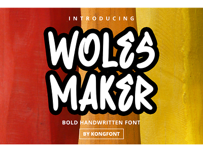 Wolesmaker Font bold branding handdrawn handwritten logotype script typeface woles