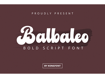 Balbaleo Font balbaleo bold branding font logotype script typeface webfont