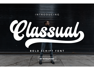 Classual Font bold branding calligraphy classual font lattering logotype script swash