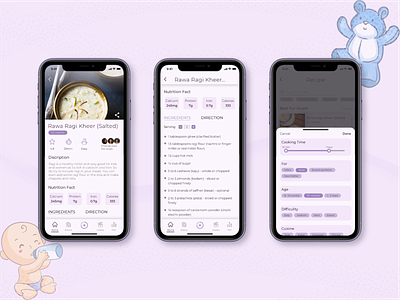 The Asian Parent - Redesign (Recipe View) app design asian parent baby child design filter food app recipe redesign sketchapp ui ux ux design ux designer