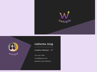 business card design art branding design flat graphic design illustrator logo ui vector