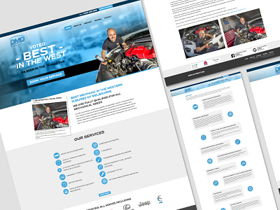 DMD Automotive branding logo website builder website concept website design website designer