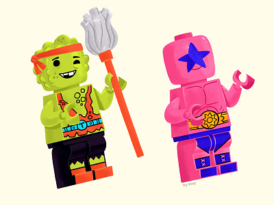 Lego Minifigures illustration lego minifigure nintendo toy