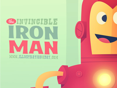Iron Man - Illustration a Day cartoon illustration iron man marvel sci fi