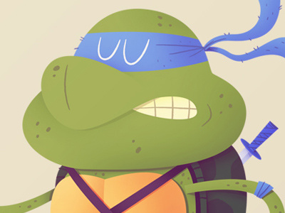 Leonardo 80s cartoon illustration leader teenage mutant ninja turtles tmnt toy tv show