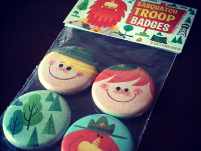 Sasquatch troop buttons