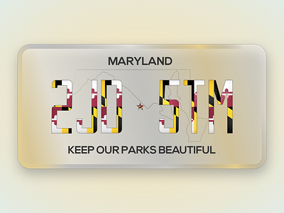 MD License Plate