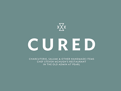 Cured Logo admin charcuterie cured hourglass logo pearl restaurant salumi san antonio triple x xxx
