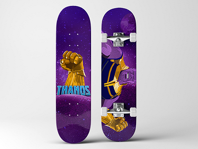 Thanos SkateBoard Deck avengers infinity gauntlet marvel thanos