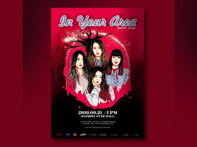 in your area poster by Arasteroid blackpink design event poster illustration kpop music music poster poster poster design