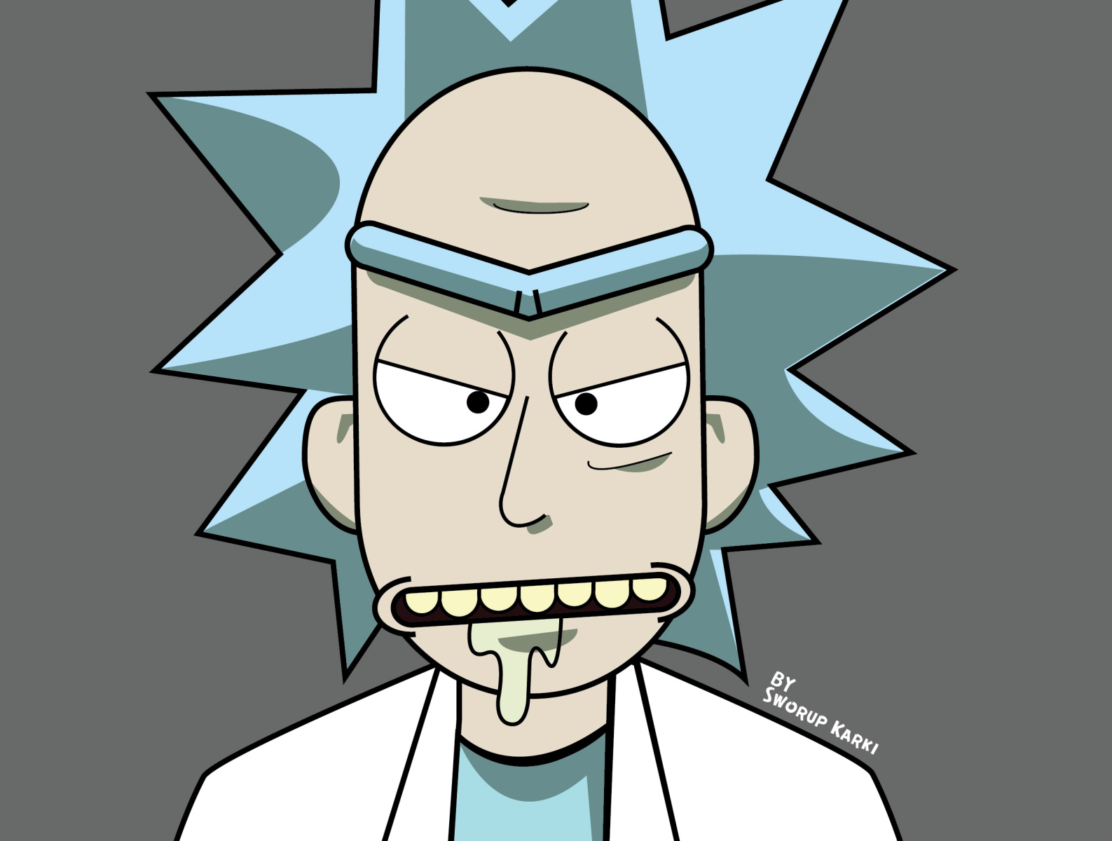 Rick illustration by Sworup Karki on Dribbble