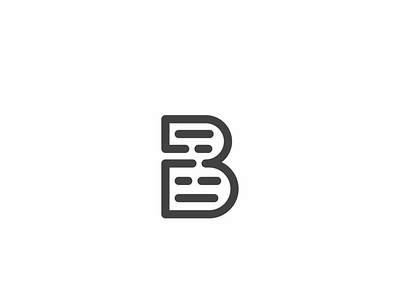 B Writer logo content creative lineart logo paragraph simple vector writer