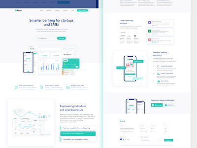 Landing Page for Online Banking