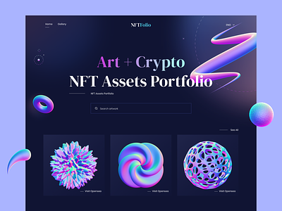 NFT Assets Portfolio Website